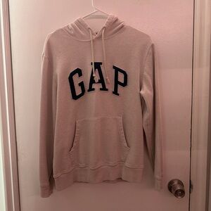 GAP Off-White Hoodie with Navy Logo
